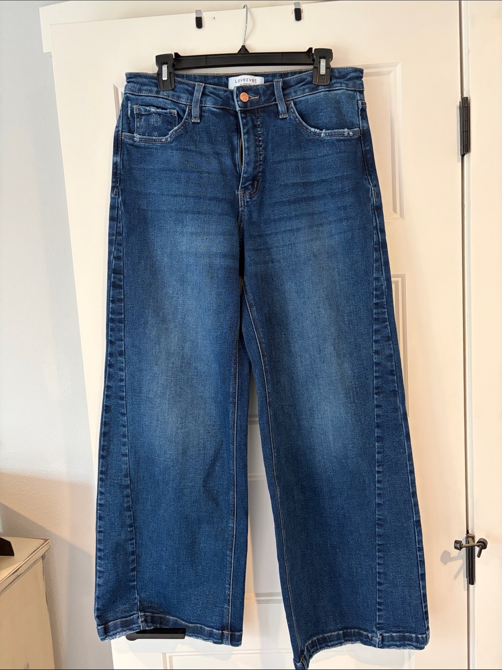 Lovervet Wide Leg Women’s Jeans - Dark Blue